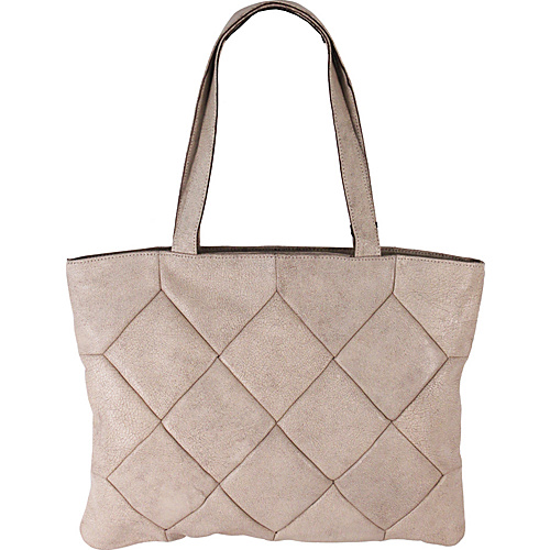 Latico Leathers Elizabeth Tote Crackle White - Latico Leathers Leather Handbags