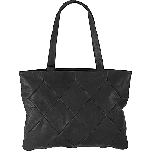 Latico Leathers Elizabeth Tote Pebble Black - Latico Leathers Leather Handbags