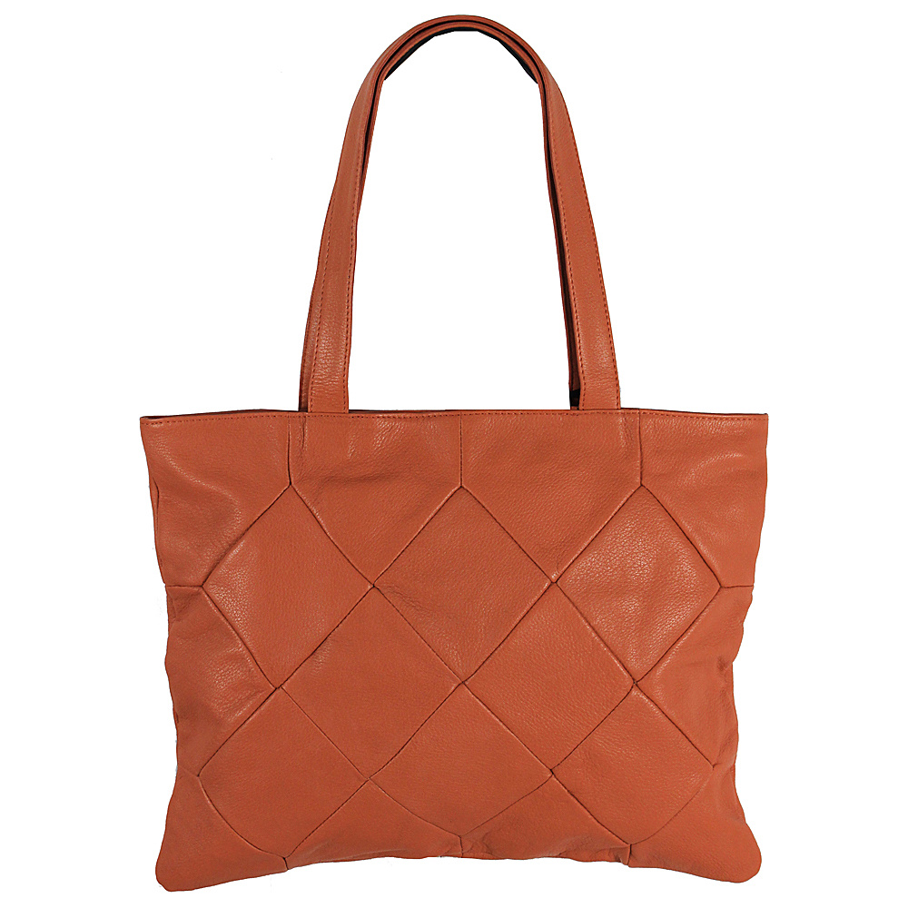 Latico Leathers Elizabeth Tote Orange Latico Leathers Leather Handbags