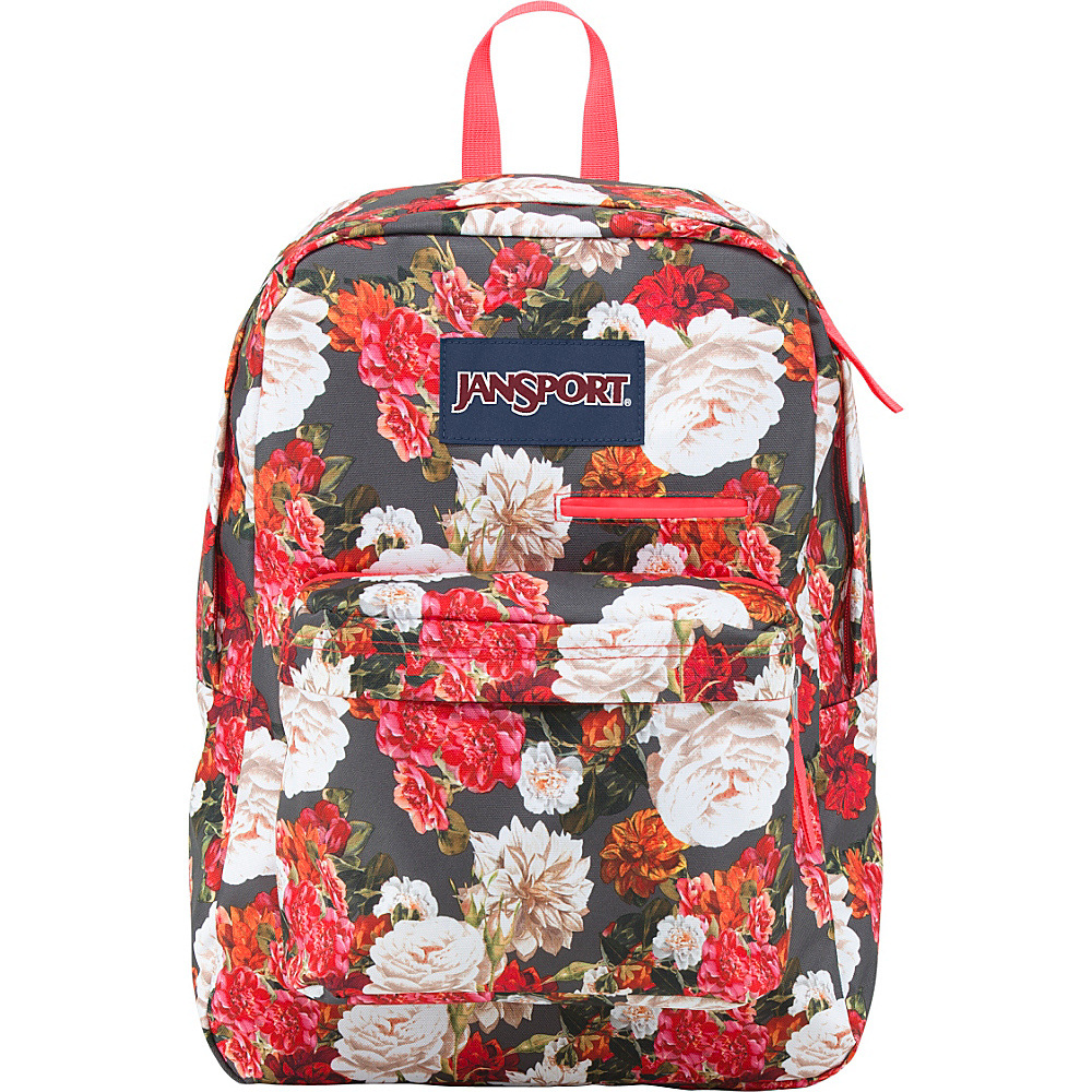 JanSport Digibreak Laptop Backpack Multi Photo Floral JanSport Laptop Backpacks