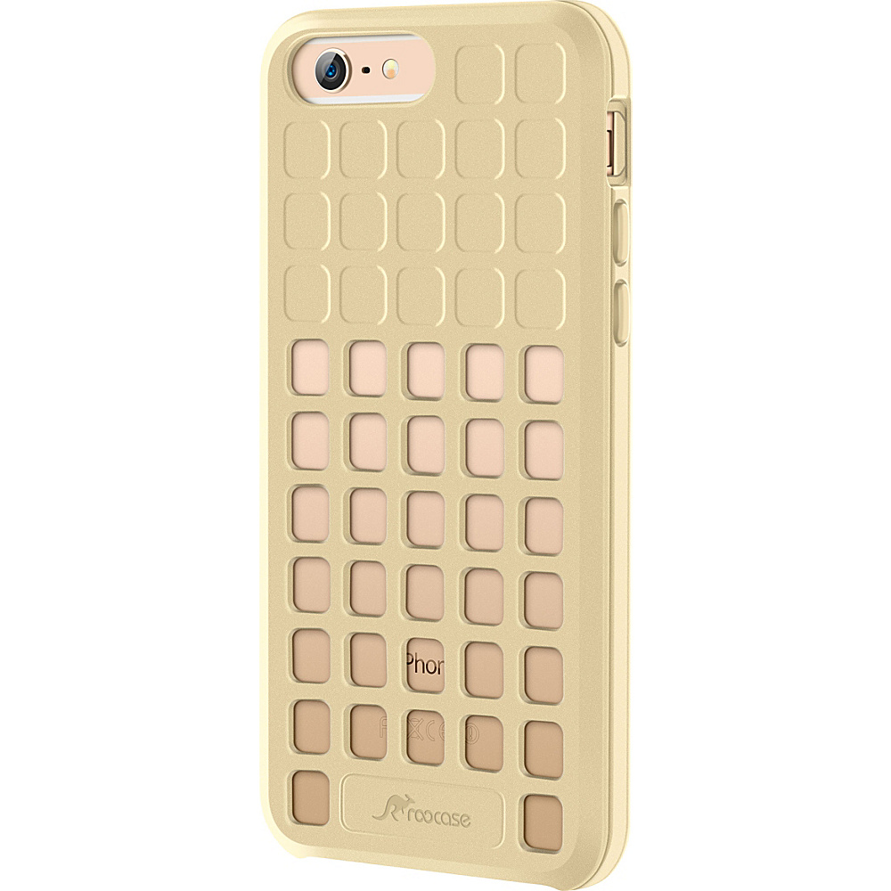 rooCASE Slim Fit Quadric TPU Case Protective Cover for iPhone 6 6s 4.7 Fossil Gold rooCASE Electronic Cases