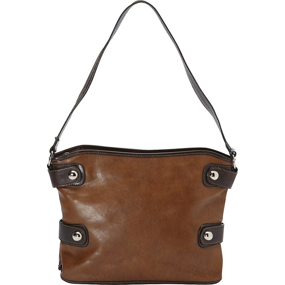 Donna Bella Designs Bold N Beautiful Tote Tan Donna Bella Designs Manmade Handbags