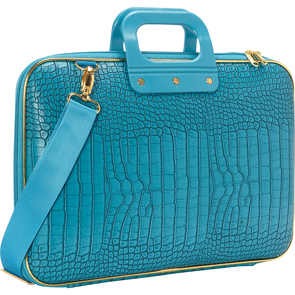 Bombata Gold Cocco 15 inch Laptop Case Turquoise Bombata Non Wheeled Business Cases