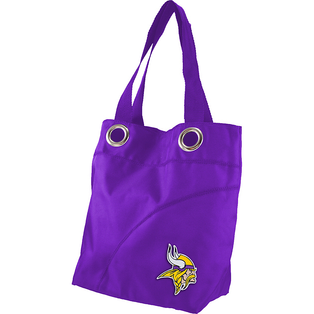 Littlearth Color Sheen Tote NFL Teams Minnesota Vikings Littlearth Fabric Handbags