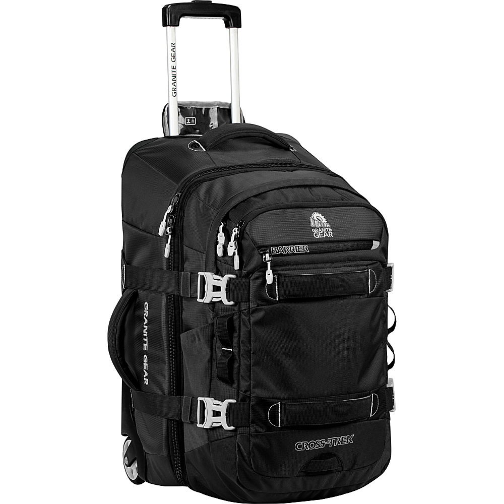 Granite Gear Cross Trek Convertible Wheeled Carry On with Removable 28L Pack Black Chromium Granite Gear Rolling Backpacks
