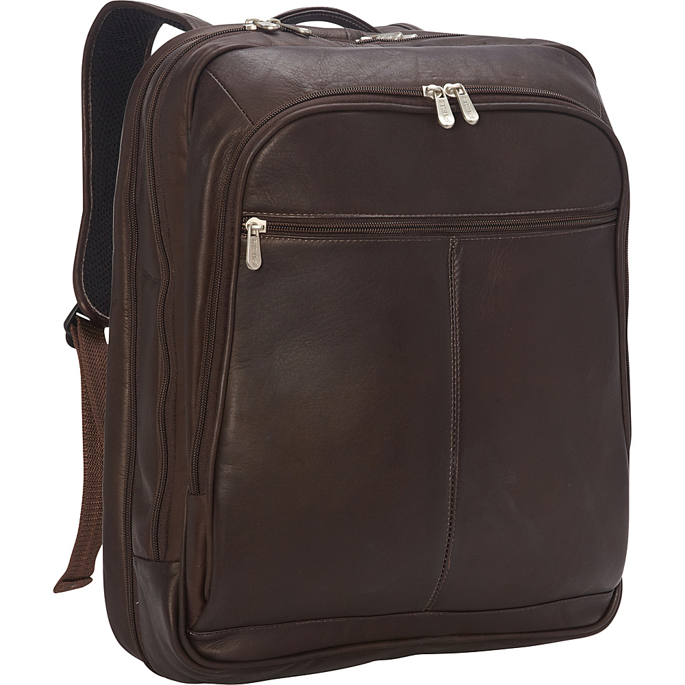Piel XL Laptop Travel Backpack Chocolate Piel Business Laptop Backpacks