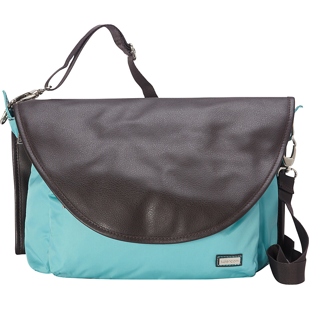 Kalencom Sidekick Diaper Messenger Bag Aquarelle Shalegray Kalencom Diaper Bags Accessories