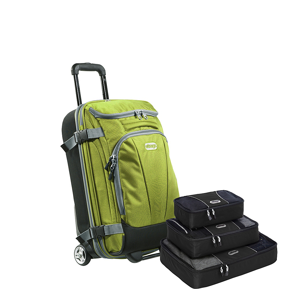 eBags Value Set TLS Mini 21 Wheeled Duffel Packing Cube Green Envy eBags Softside Carry On
