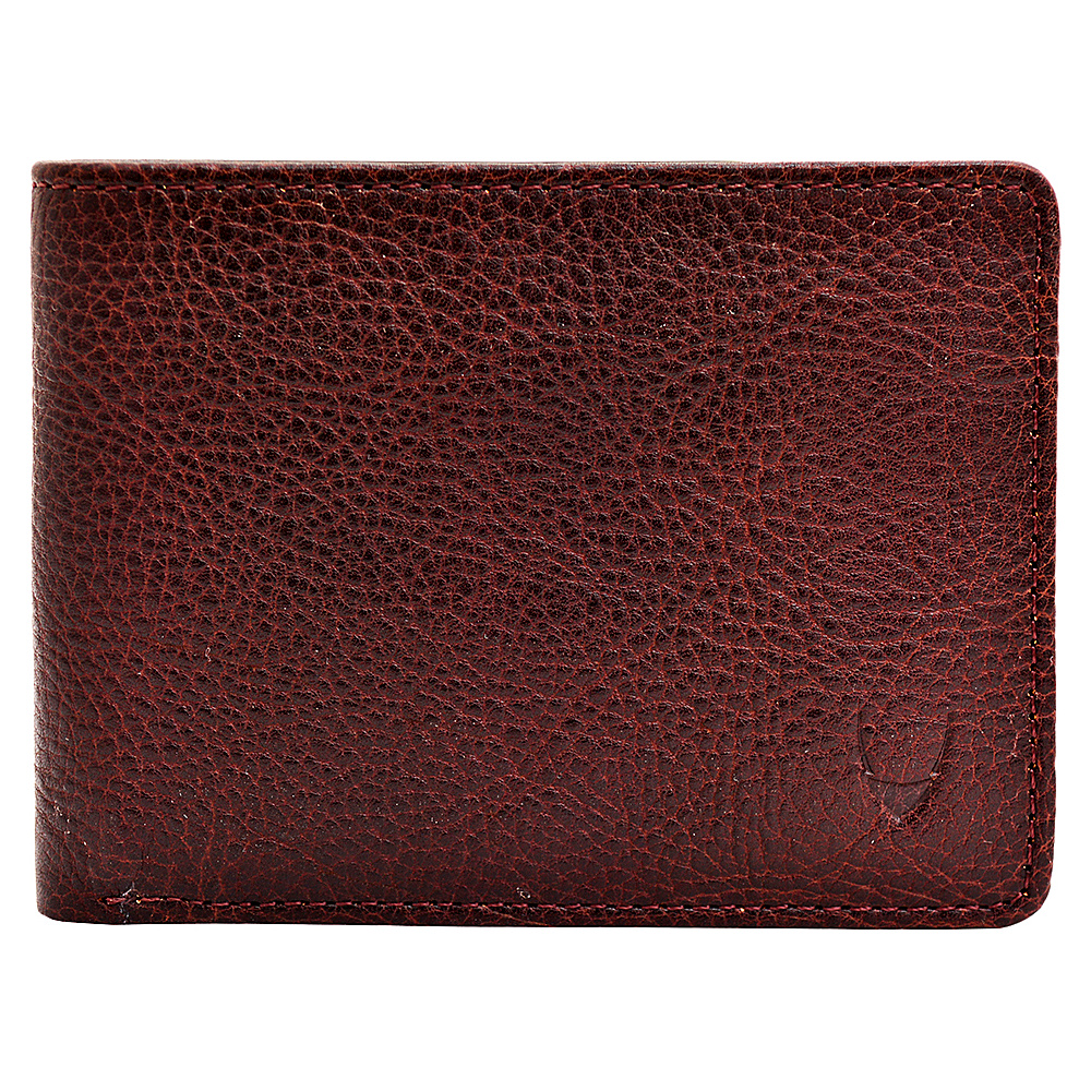 Hidesign Giles Vegetable Tanned Leather Trifold Wallet with Multiple Compartments Brown Hidesign Men s Wallets