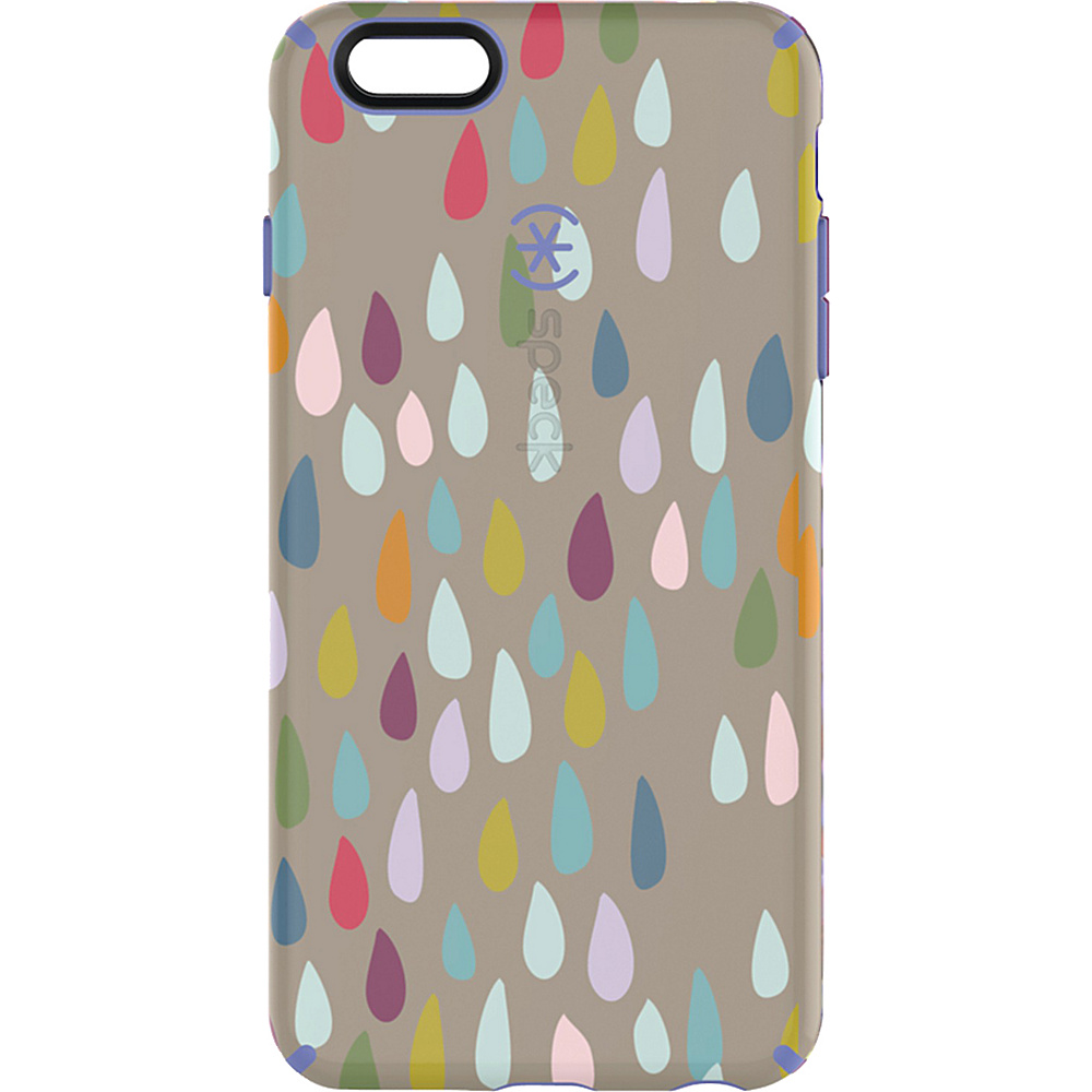 Speck iPhone 6 6s Plus 5.5 Candyshell Inked Case Rainbow Drop Spectrum Wisteria Purple Speck Electronic Cases