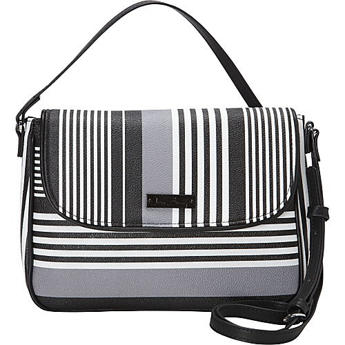 Vera Bradley Flap Crossbody Midnight Stripe - Vera Bradley Fabric Handbags