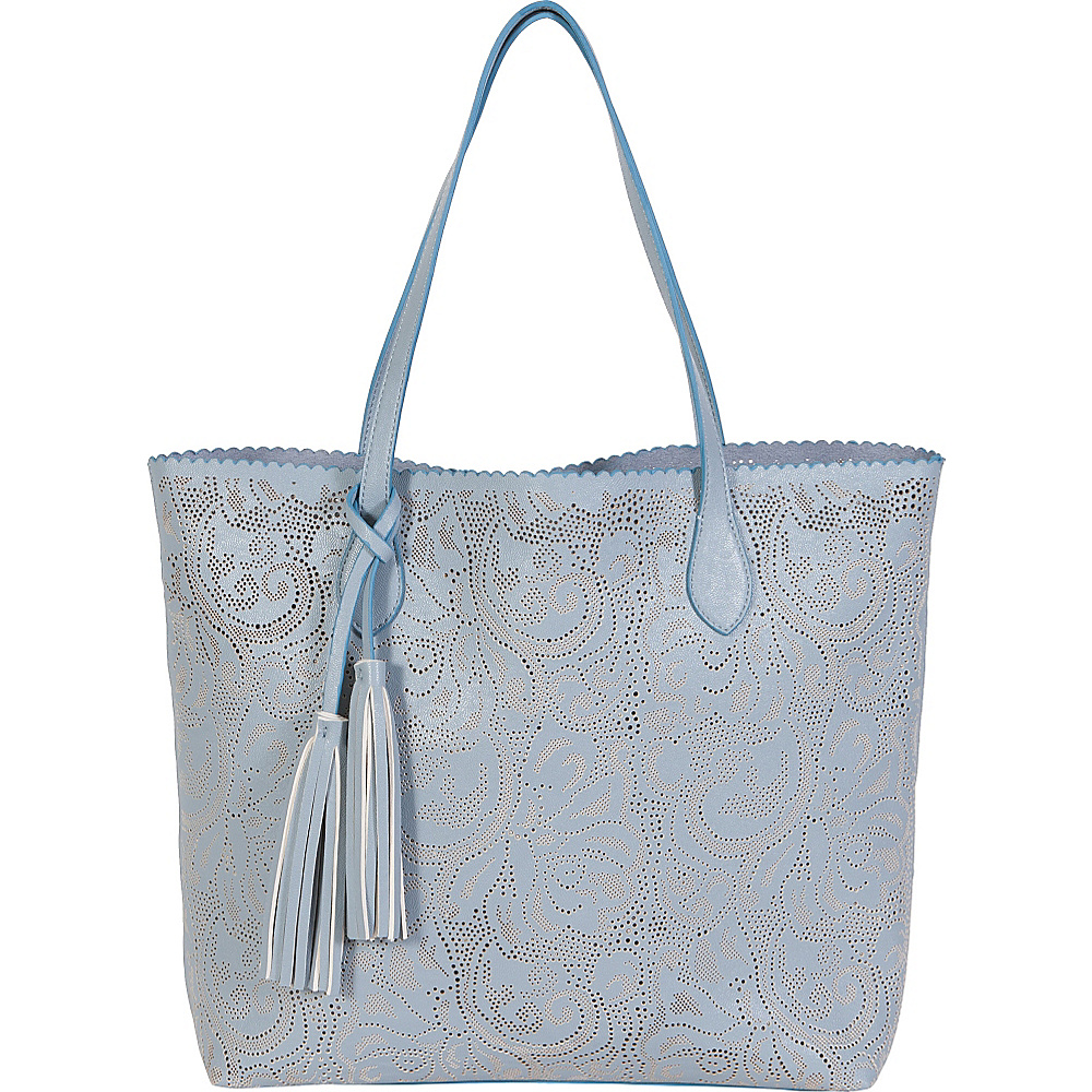 BUCO Large Lace Tote Periwinkle BUCO Manmade Handbags