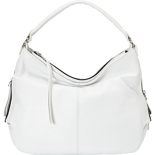 Perlina Anaise Hobo White - Perlina Leather Handbags