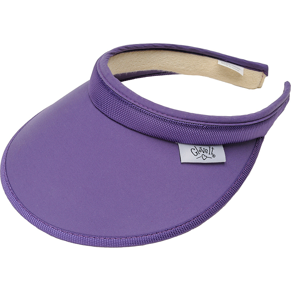 Glove It Women s Solid Slide On Visor Purple Glove It Sports Accessories