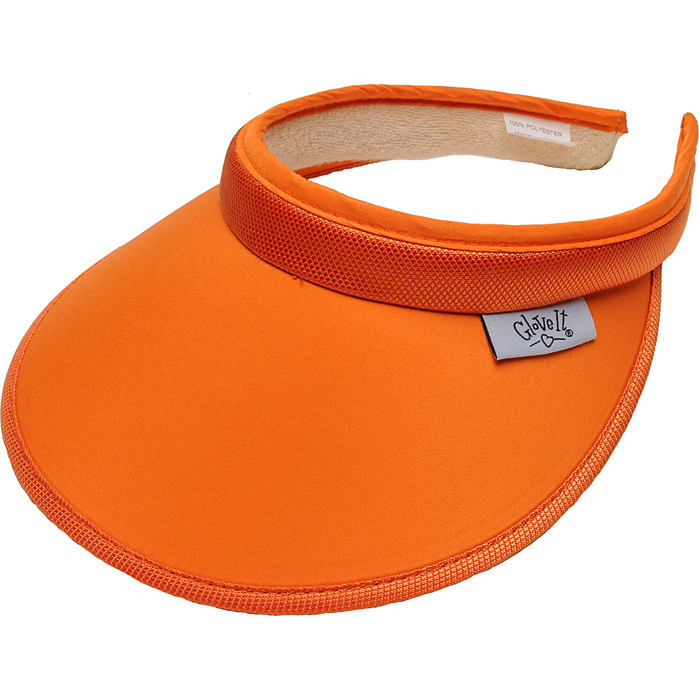 Glove It Women s Solid Slide On Visor Orange Glove It Sports Accessories