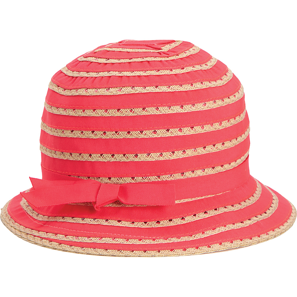 San Diego Hat Kids Ribbon And Paper Straw Bucket Hat Hot Pink San Diego Hat Hats
