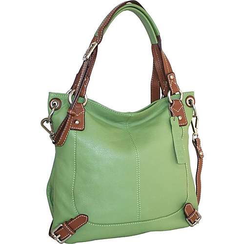 Nino Bossi Torino Top Zip Tote Leaf - Nino Bossi Leather Handbags