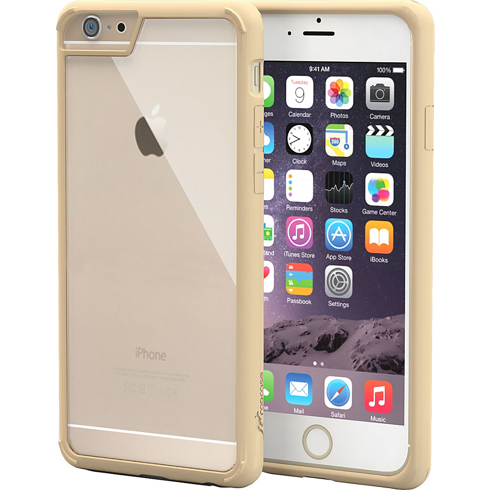 rooCASE PLEXIS IMPAX Hybrid PC TPU Case Cover for Apple iPhone 6 6s 4.7 Gold rooCASE Electronic Cases