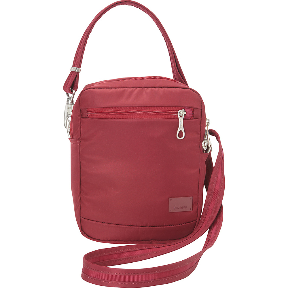Pacsafe Citysafe CS75 Cranberry Pacsafe Fabric Handbags