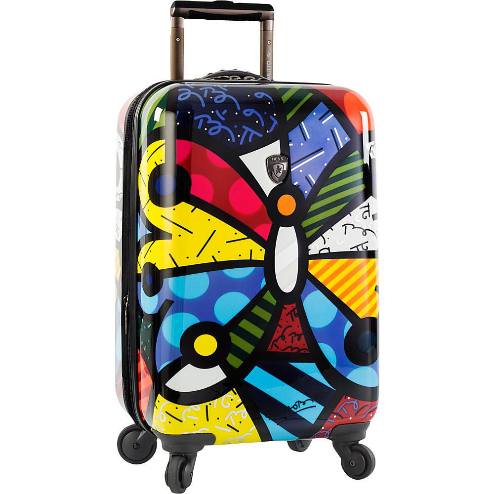 Heys America Britto Butterfly 21 Carry On Spinner Luggage Multi Britto Butterfly Heys America Hardside Carry On