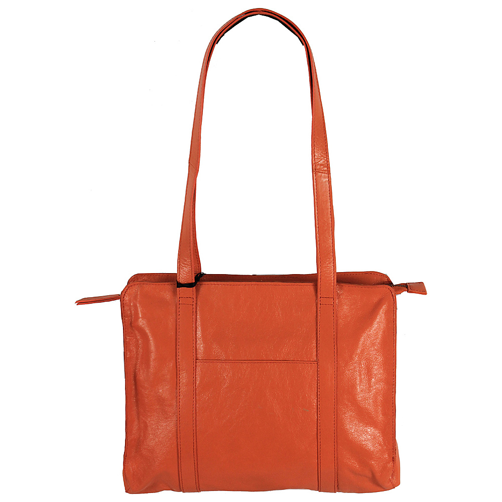 Latico Leathers Delphine Shoulder Bag Orange Latico Leathers Leather Handbags