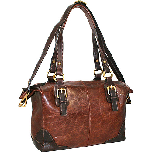 Nino Bossi Soho Satchel Chestnut - Nino Bossi Leather Handbags
