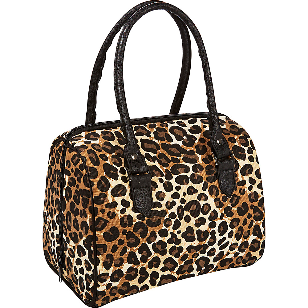 Fit Fresh Jackson Insulated Lunch Bag Kit with Reusable Containers Natural Cheetah Fit Fresh Travel Coolers