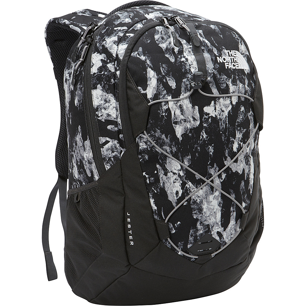 The North Face Jester Laptop Backpack Mtn Camo Print Metallic Silver The North Face Business Laptop Backpacks