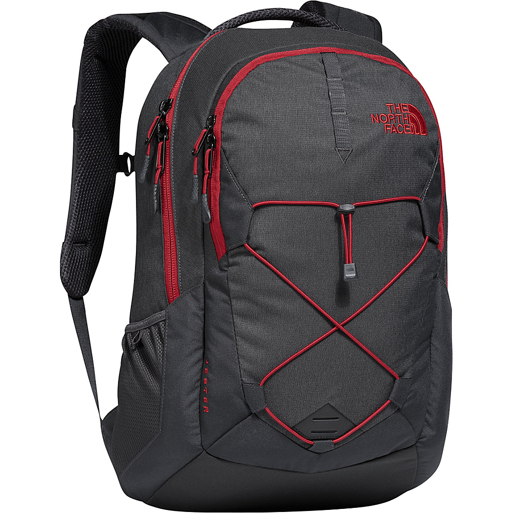 The North Face Jester Laptop Backpack Asphalt Grey Dark Heather Cardinal Red The North Face Business Laptop Backpacks