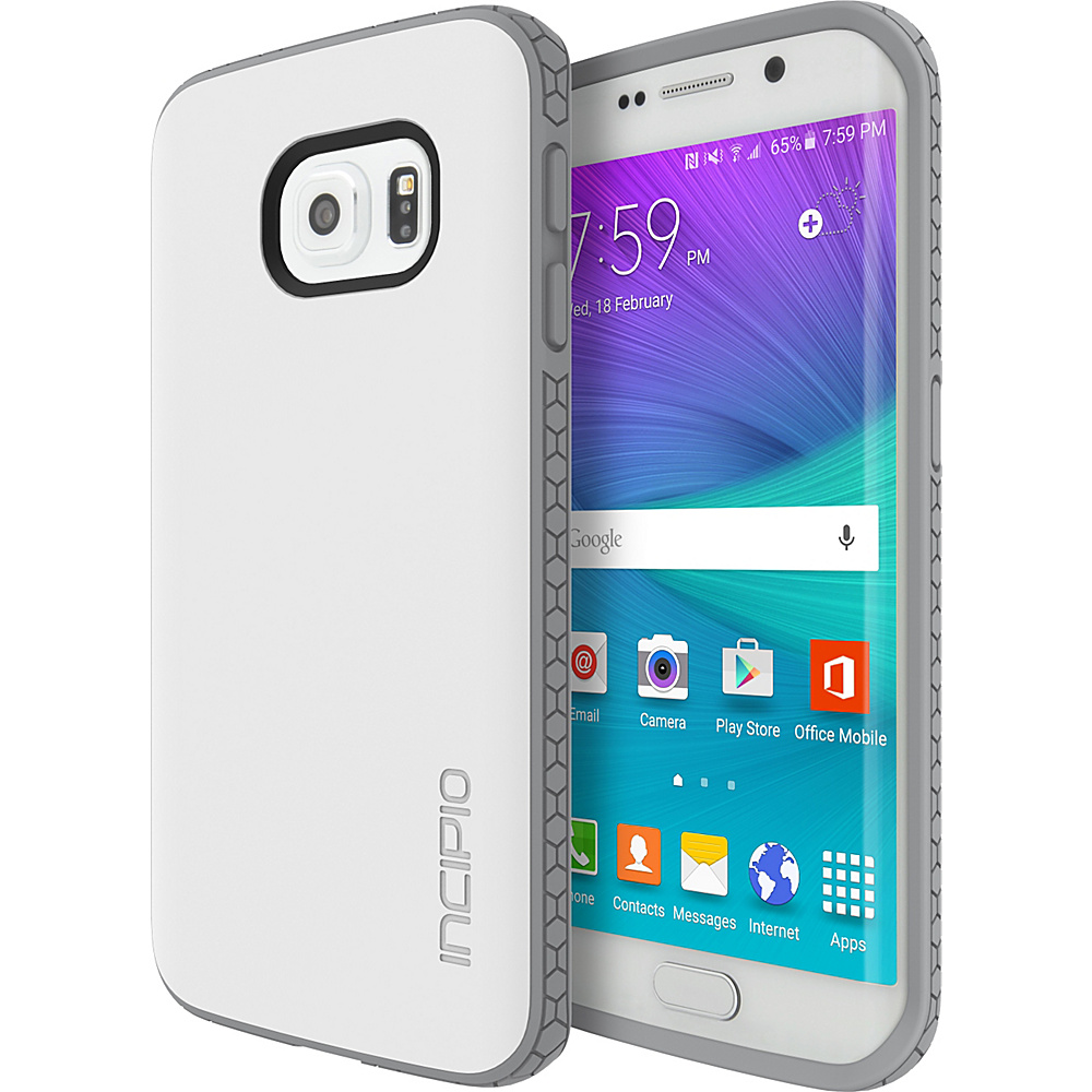 Incipio Octane for Samsung Galaxy S6 Edge White Light Gray Incipio Electronic Cases