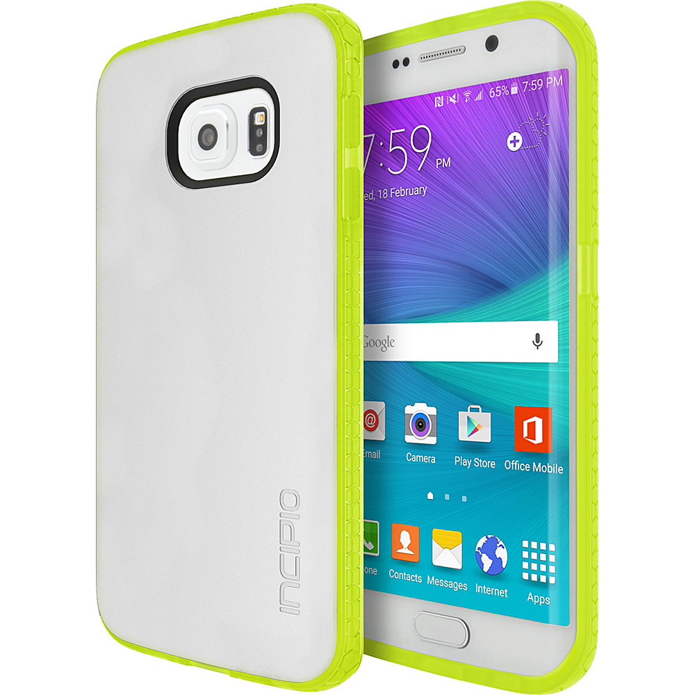 Incipio Octane for Samsung Galaxy S6 Edge Frost Neon Green Incipio Electronic Cases