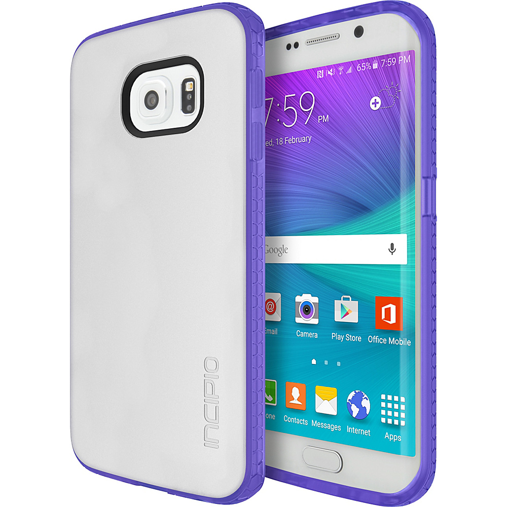 Incipio Octane for Samsung Galaxy S6 Edge Frost Neon Purple Incipio Electronic Cases
