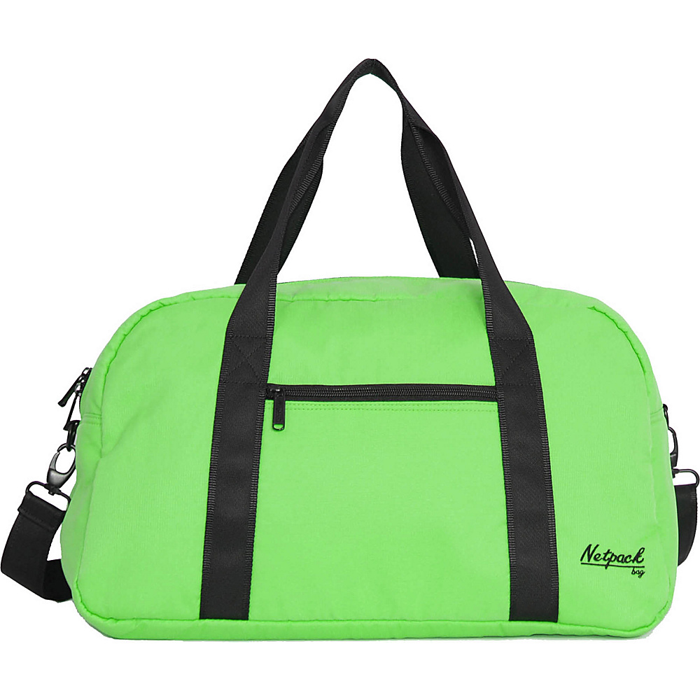Netpack Soft Lightweight Travel Duffel with RFID Pocket Green Netpack Travel Duffels