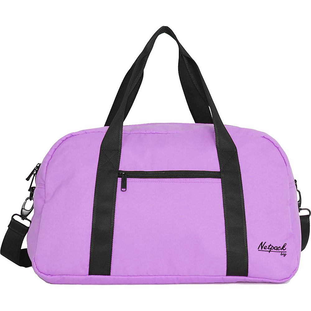 Netpack Soft Lightweight Travel Duffel with RFID Pocket Purple Netpack Travel Duffels