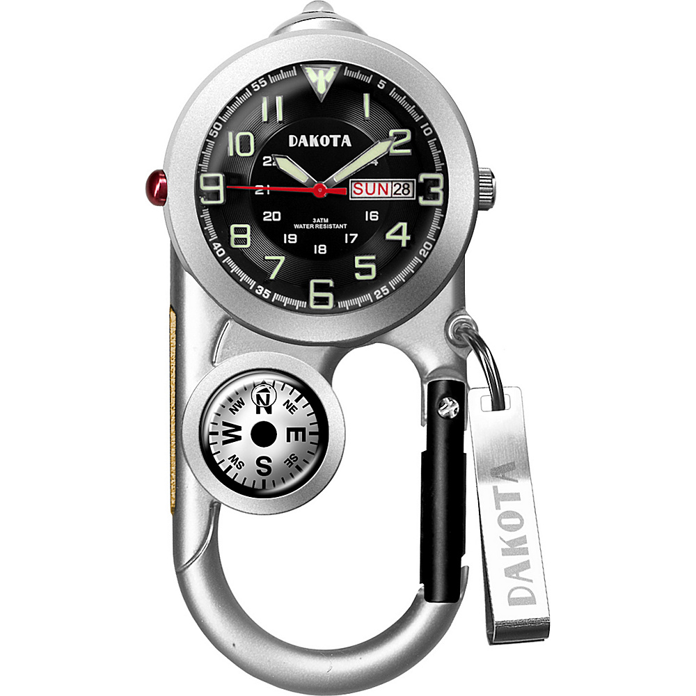 Dakota Watch Company Angler II Day Date Watch Silver with Black Dakota Watch Company Watches