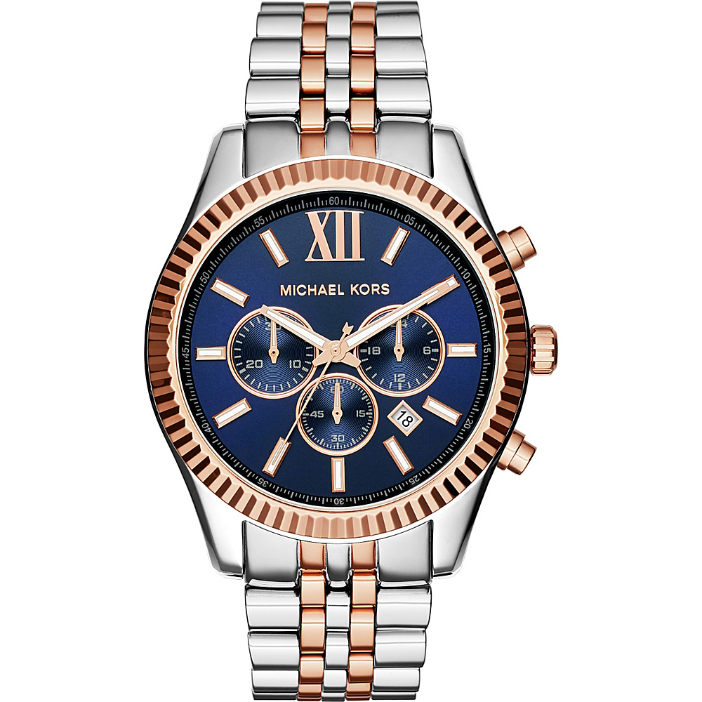 Michael Kors Watches Lexington Chronograph Stainless Steel Watch Silver Michael Kors Watches Watches