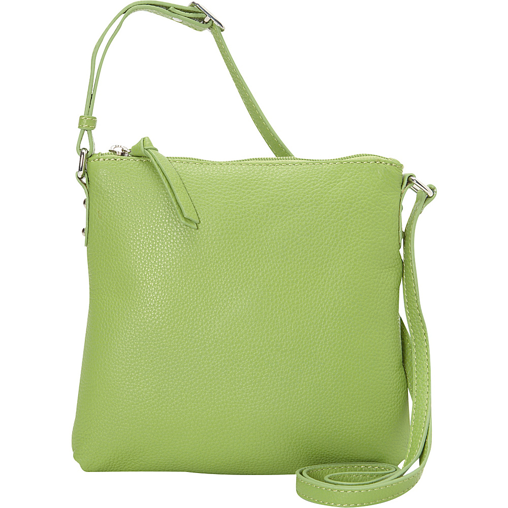 Hadaki Susan Cross body Piquat Green Hadaki Leather Handbags