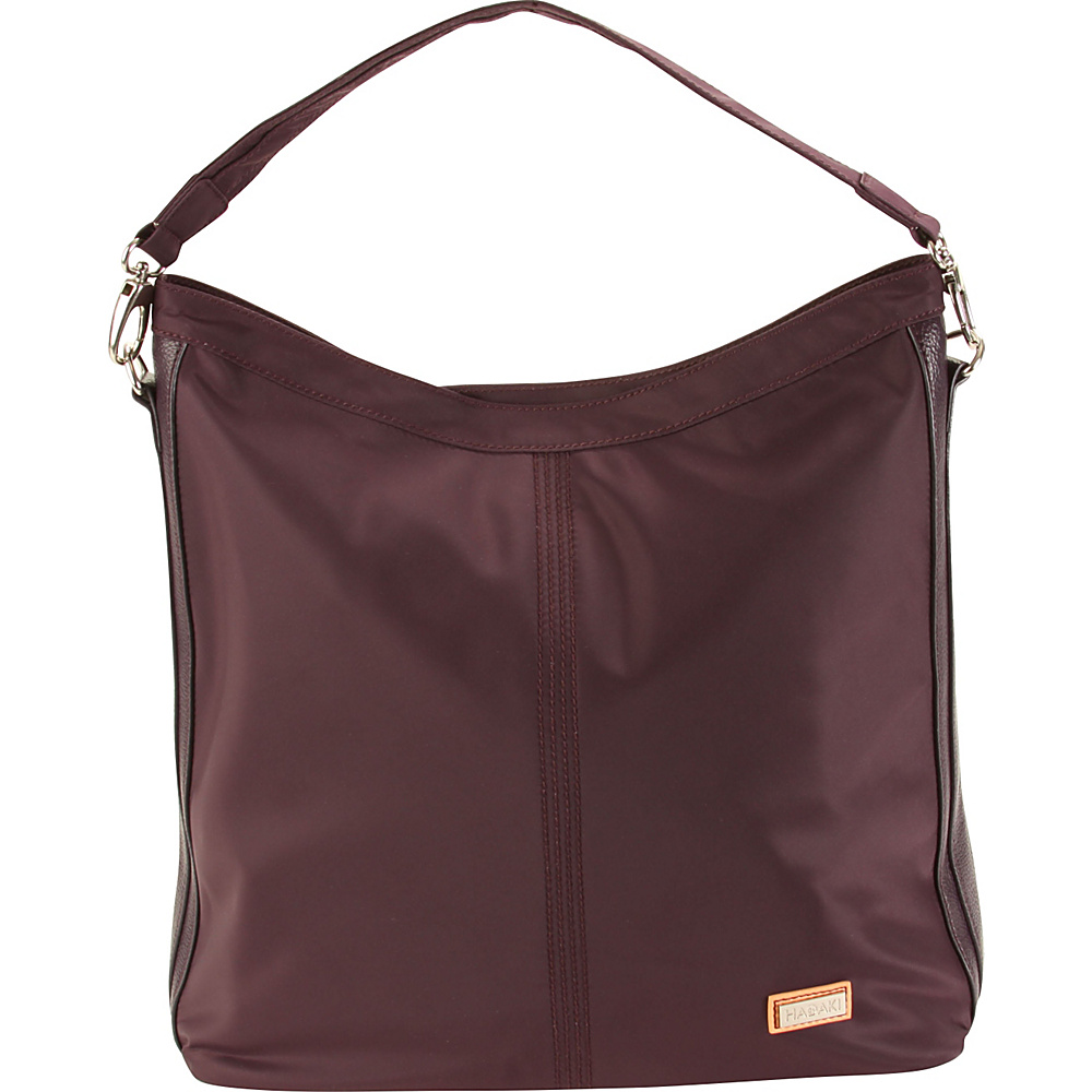 Hadaki Skinny Hobos Plum Perfect Solid Hadaki Fabric Handbags