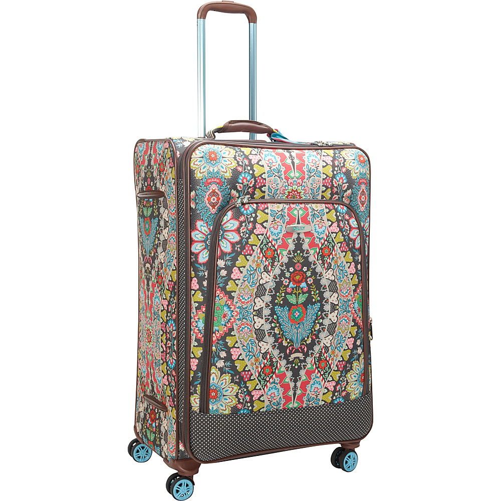 Oilily Travel Trolley Large Spinner Charcoal Oilily Large Rolling Luggage