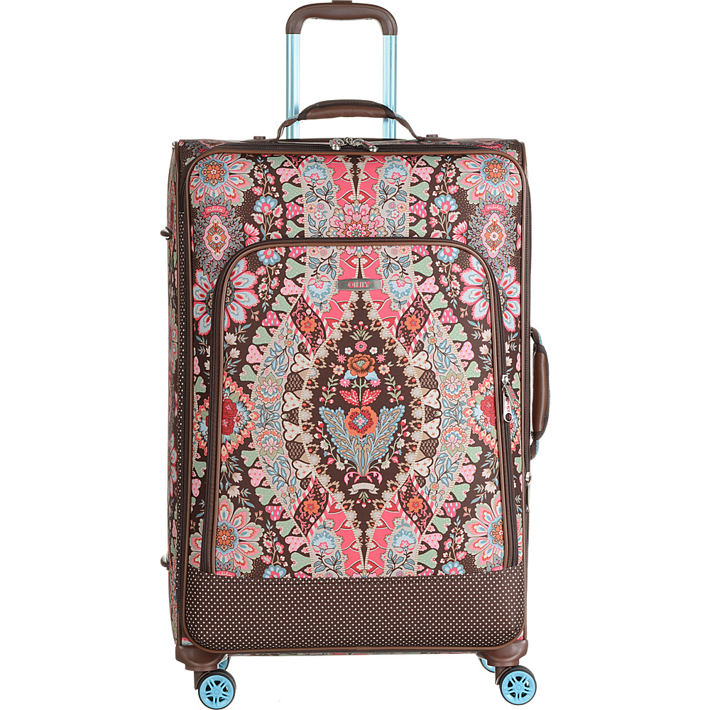 Oilily Travel Trolley Large Spinner Brown Oilily Large Rolling Luggage