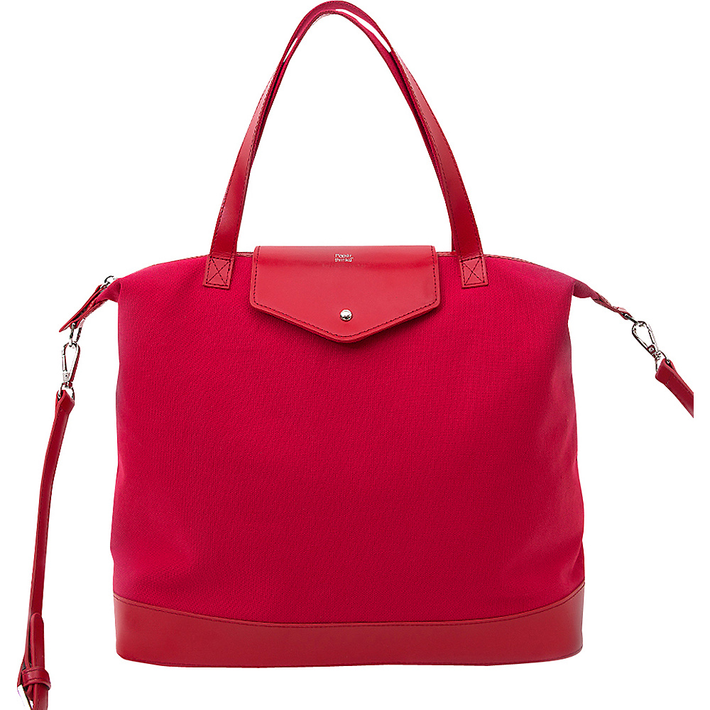 Paperthinks Canvas Envelope Bag Crimson Paperthinks Leather Handbags