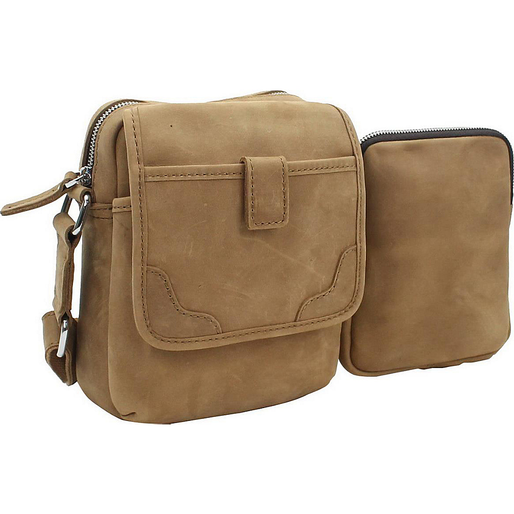 Vagabond Traveler 8.5 Leather Parent Child Shoulder Waist Bag Nature Brown Vagabond Traveler Leather Handbags