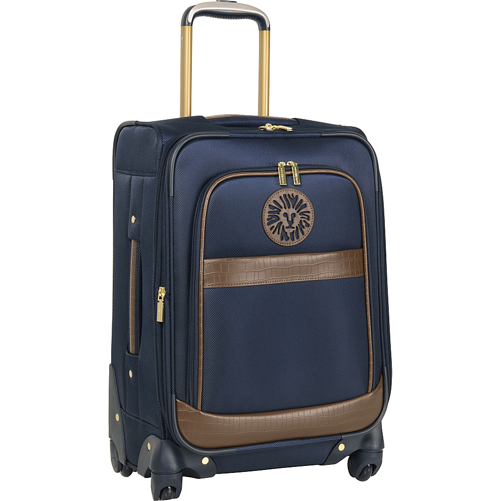 Anne Klein Luggage Newport 20 Expandable Spinner Navy Anne Klein Luggage Softside Checked