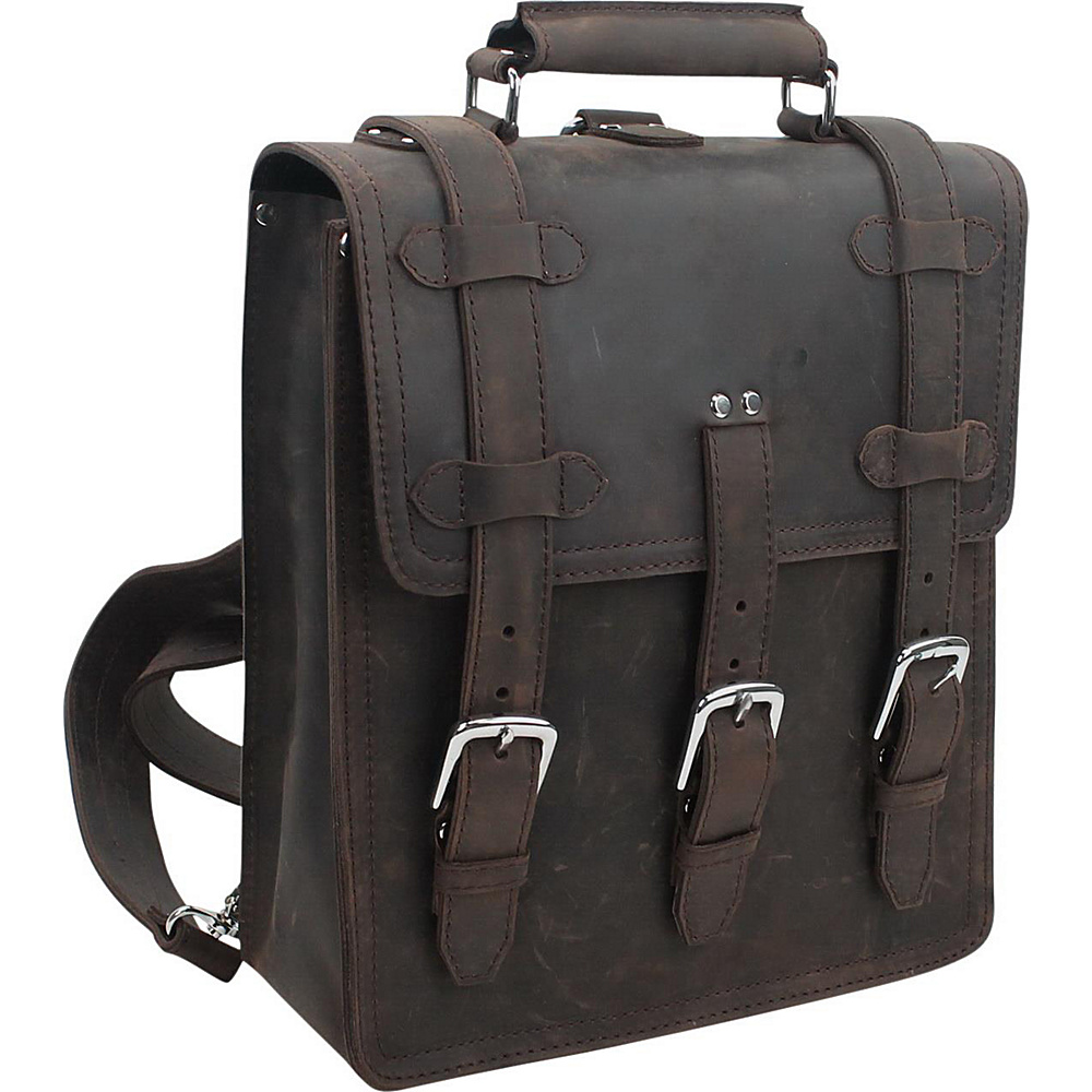 Vagabond Traveler 13 Leather MacBook Pro Backpack Dark Brown Vagabond Traveler Business Laptop Backpacks