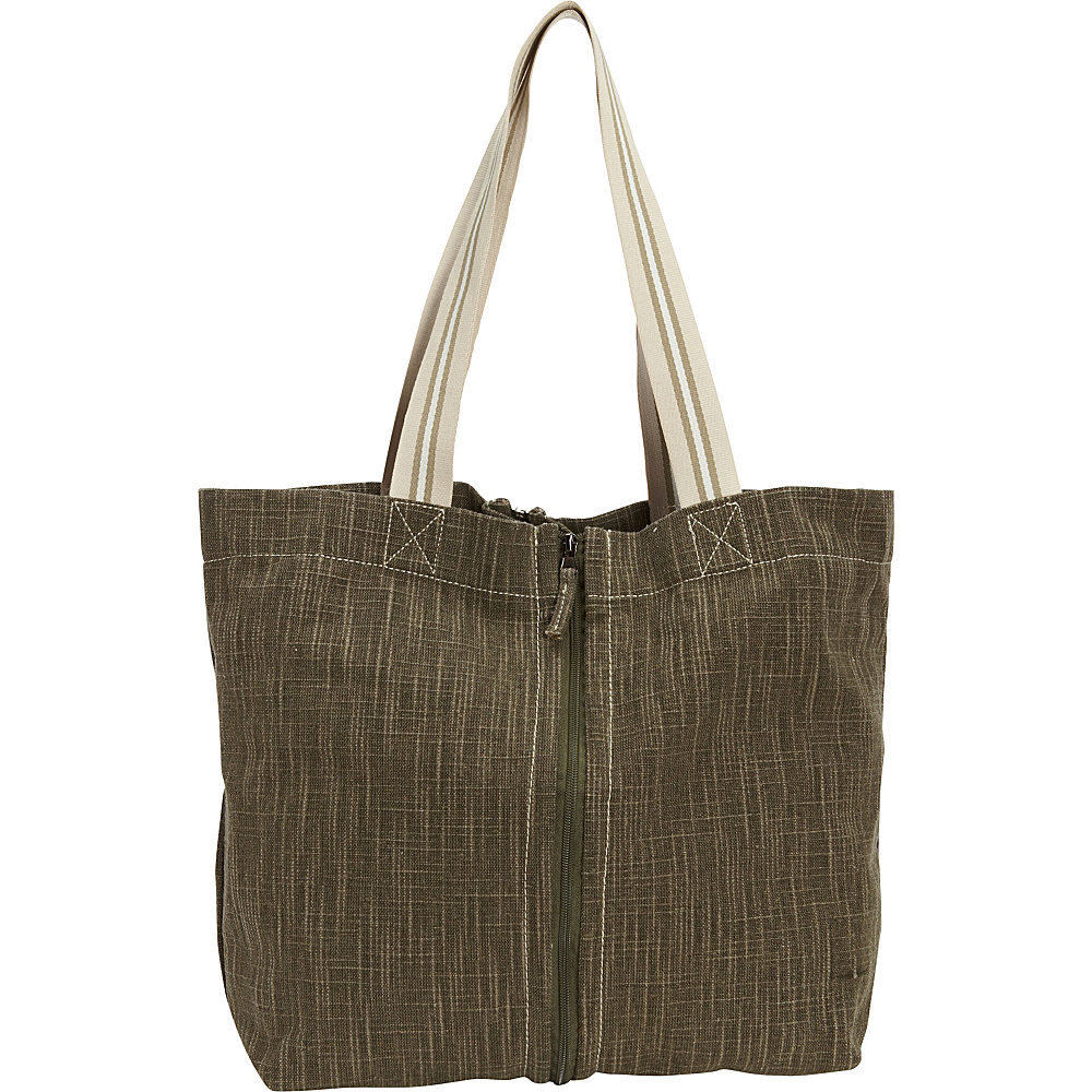 Journey Collection by Annette Ferber Greenwich Expandable Tote Olive Journey Collection by Annette Ferber Fabric Handbags