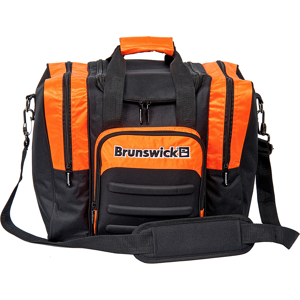 Brunswick Bowling Flash Single Tote Bag Orange Black Brunswick Bowling Bowling Bags