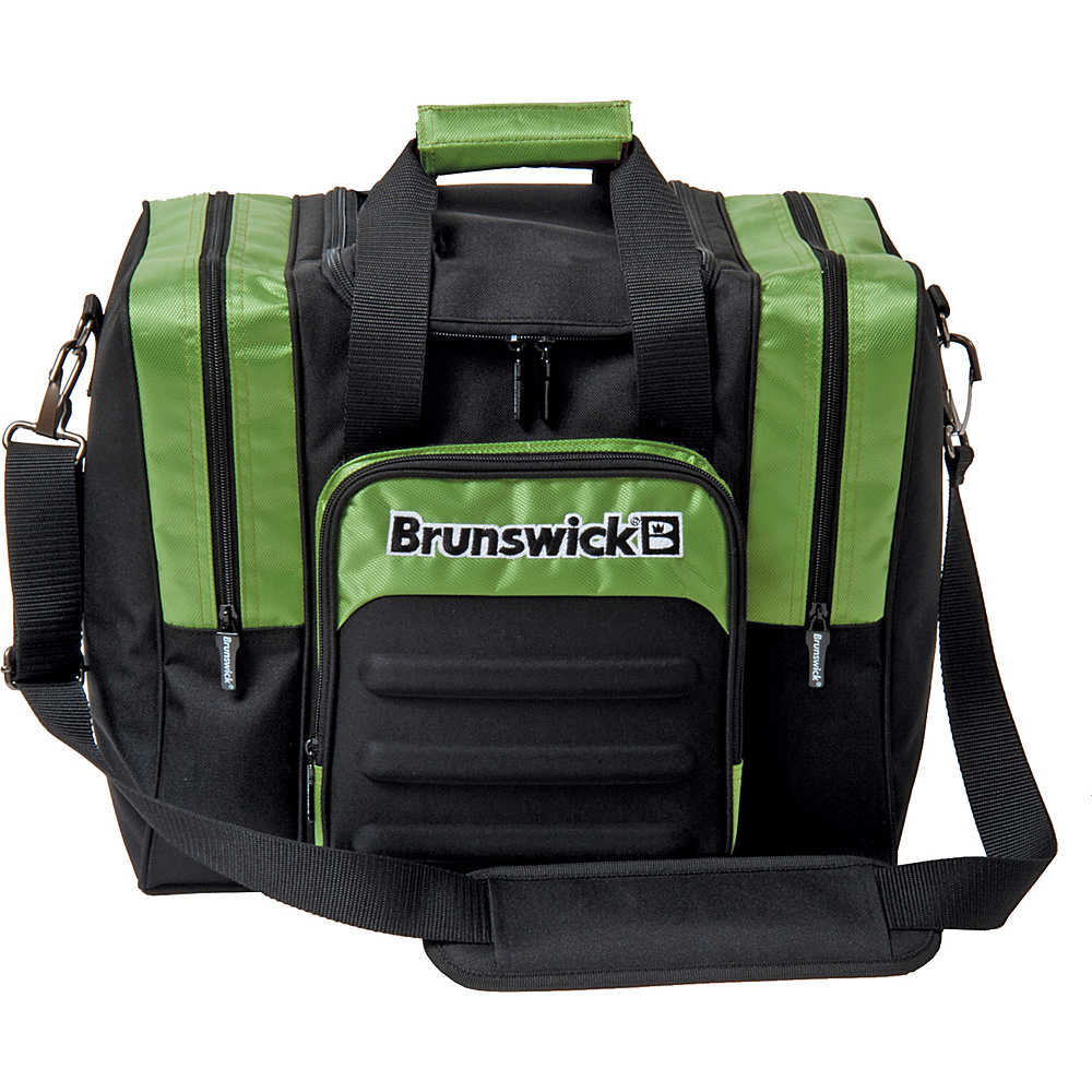 Brunswick Bowling Flash Single Tote Bag Black Lime Brunswick Bowling Bowling Bags