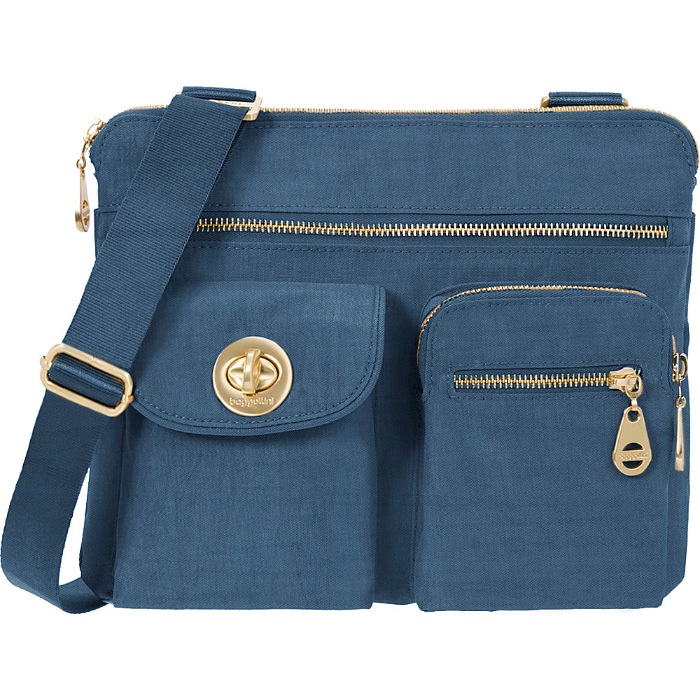 baggallini Gold Sydney Slate Blue baggallini Fabric Handbags