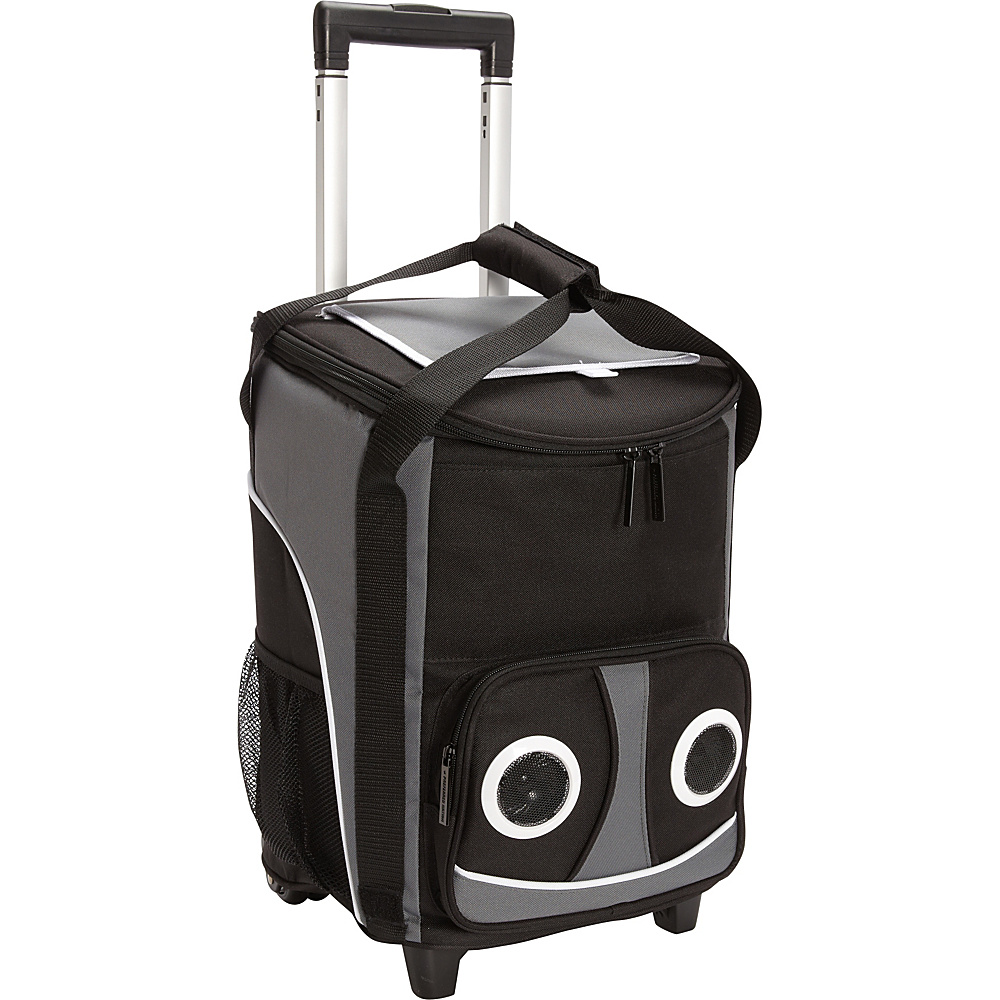 Bellino Rolling Speaker Cooler Black Grey Bellino Travel Coolers
