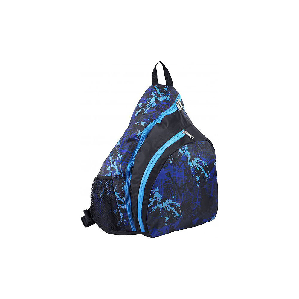 Eastsport Printed Deluxe Sling Bag Blue Design Eastsport Slings